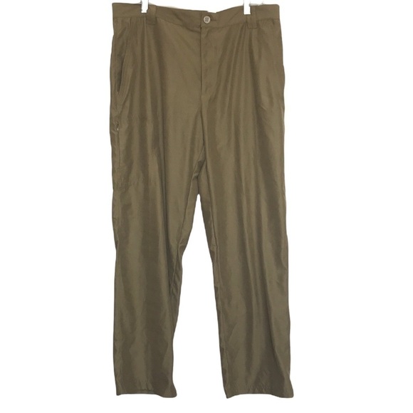 Columbia mens tan brown hiking work pants sz 36 - Picture 1 of 11